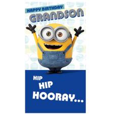 Grandson Minions Birthday Card