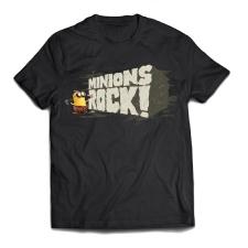 Minions Rock Black T-Shirt