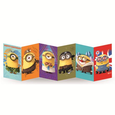 Happy Birthday Minions Fold Out Card  £3.00