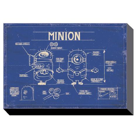 Minion Blue Print Canvas Print (60cm x 80cm)  £19.99