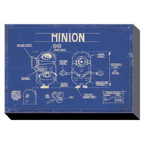 Minion Blue Print Canvas Print (40cm x 50cm)  £29.99