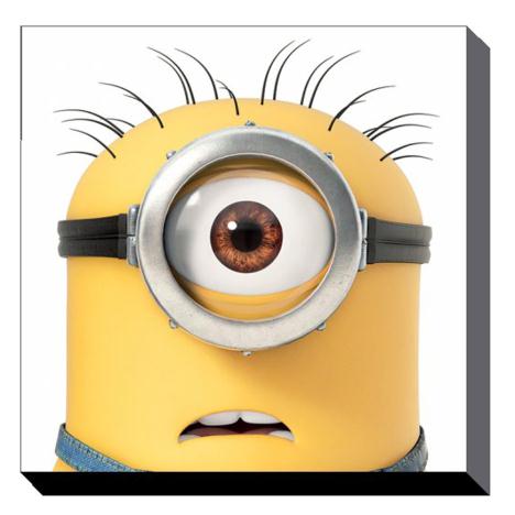 Minion Carl Close Up Canvas Print (85cm x 85cm)  £49.99